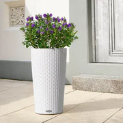 CILINDRO Cottage 23 Granite, Self-Watering Tall Planter, D23 H41 cm, 5.5L
