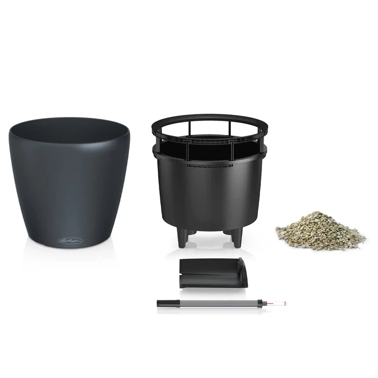 CLASSICO Color LS 43 Slate, Self-Watering Round Planter, D43 H39 cm, 28L