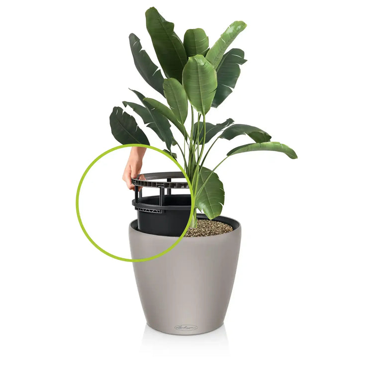 CLASSICO Color LS 43 Slate, Self-Watering Round Planter, D43 H39 cm, 28L
