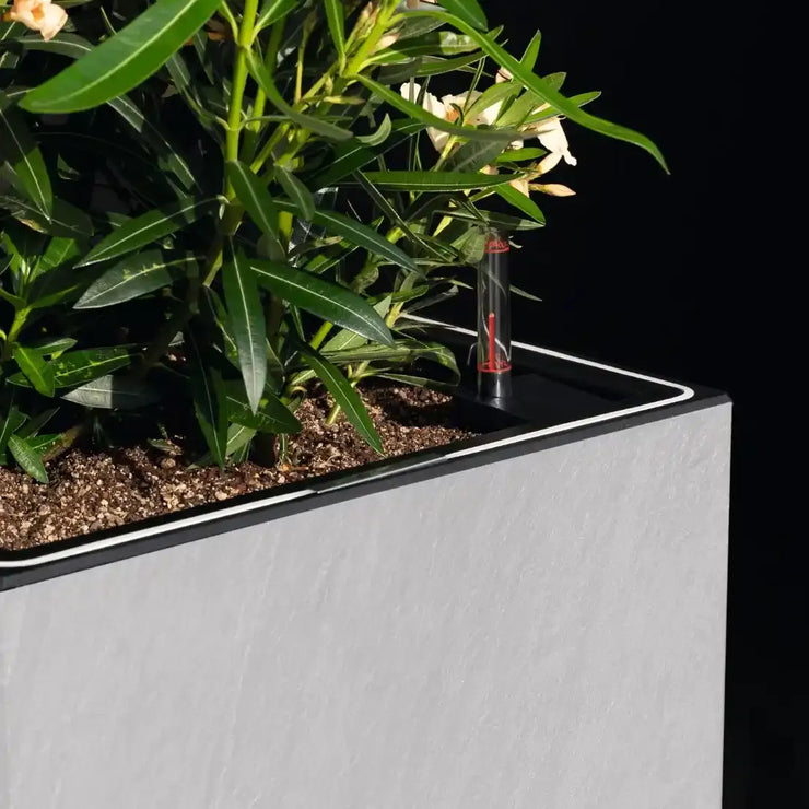 CANTO Slatestone High 40 Light Grey, Self-Watering Tall Planter, H76 L40 W40 cm, 29L
