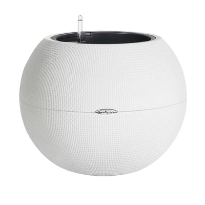 PURO Color 50 White, Self-Watering Large Round Planter, D50 H39 cm, 13L