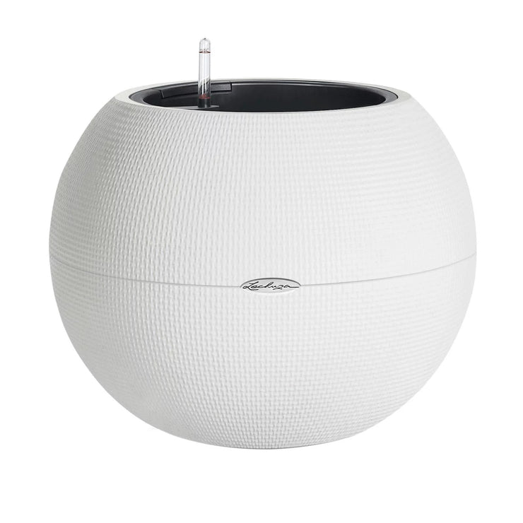 PURO Color 50 White, Self-Watering Large Round Planter, D50 H39 cm, 13L