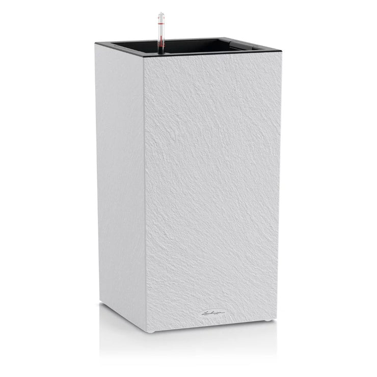 CANTO Slatestone High 40 Light Grey, Self-Watering Tall Planter, H76 L40 W40 cm, 29L