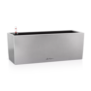 BALCONERA Steel 50 Pearl Grey, Self-Watering Window Box (Railing Planter), H19 L50 W19 cm, 8L